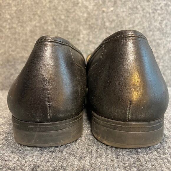 Naturalizer Milo Loafers Womens 11 Soft Black Leather Slip On Low Top Flats - Picture 3 of 6